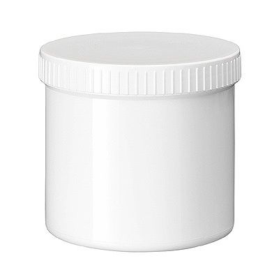 Zalfpot wit PP plastobel gedopt 500 ml 24 stuks - 