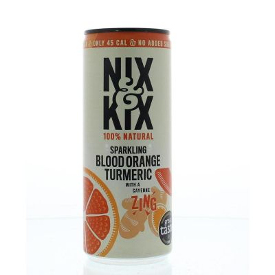 Nix & Kix Blood orange turmeric blik Nix & Kix Blood orange turmeric blik 250 Milliliter - Dranken