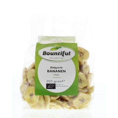 Bountiful Bananen chips bio Bountiful Bananen chips bio 200 gram - Zoutjes/chips