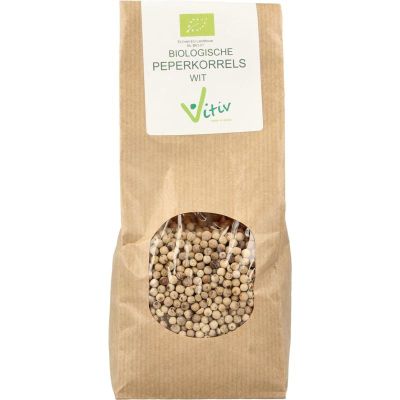 Vitiv Peperkorrels wit bio 250 gram - Kruiden