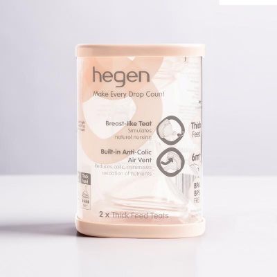 Hegen Flessenspeen thick feed 2 stuks - Babyflessen en benodigdheden