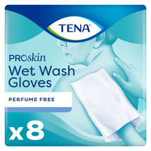 Foto van TENA Wet Wash Glove No perfume 8
