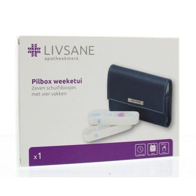 Livsane Pillbox weeketui 1 stuk - Bij uw medicatie