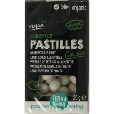 Droppastilles mint 25 gram - Snoep en chocola