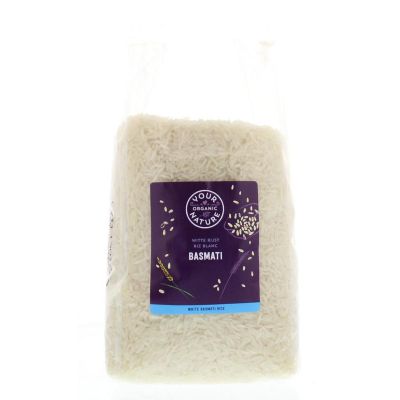 Your Organic Nat Basmati rijst wit 800 gram - Overig reform/levensmiddelen