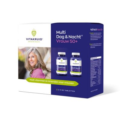 Vitakruid Multi dag & nacht vrouw 50+ 2 x 90 tabletten