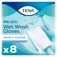 TENA Wet Wash Glove Freshly scented 8