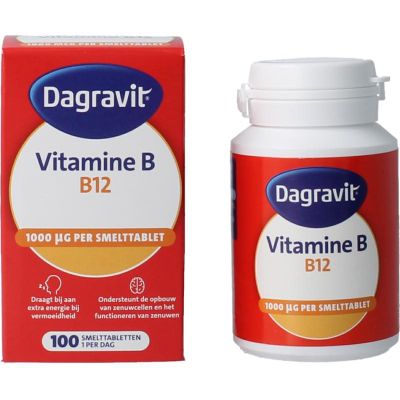 Dagravit Vitamine B12 1000 mcg smelt 100 tabletten - Vitamine enkel