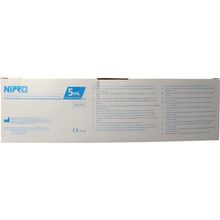 Foto van Nipro Injectiespuit 2-delig 5ml luer slip excentrisch