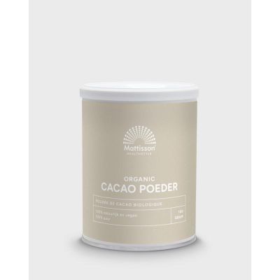 Mattisson Bio cacao poeder Mattisson Bio cacao poeder 100 gram - Overig reform/levensmiddelen