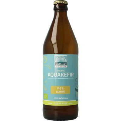 Mattisson Aquakefir fig & lemon 500 ml - Dranken