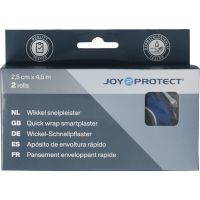Joy2protect Snelpleisters blauw 2.5 cm x 4.5 m