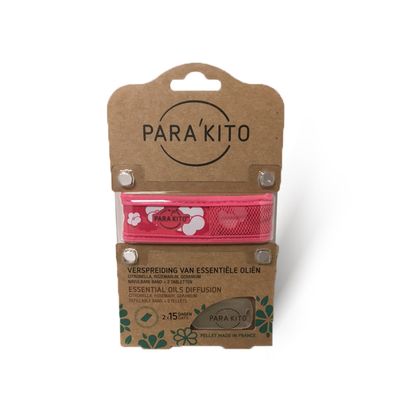 Parakito Armband design roze met 2 tabletten