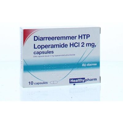 Foto van Healthypharm Loperamide 2 mg diarreeremmer