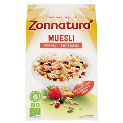 Zonnatura Muesli rood fruit bio