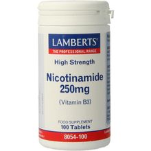 Foto van Lamberts Vitamine B3 250 mg (nicotinamide)