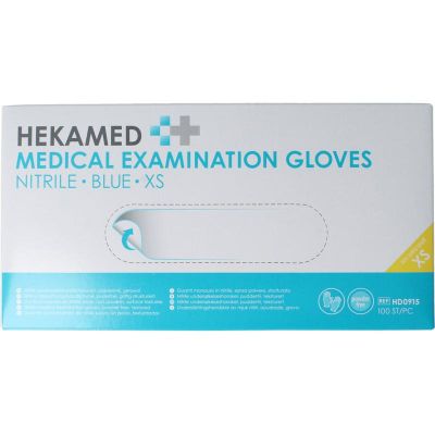Heka Handschoen soft nitril XS Heka Handschoen soft nitril XS 100 stuks - Huishoudhandschoenen