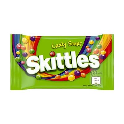 Crazy sours 45 gram - Snoep en chocola