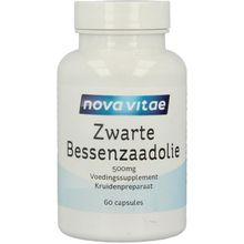 Foto van Nova Vitae Zwarte bessenzaad olie