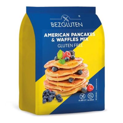 Bezgluten American pancakes & waffles mix glutenvrij 300 gram - Brood en bakmixen