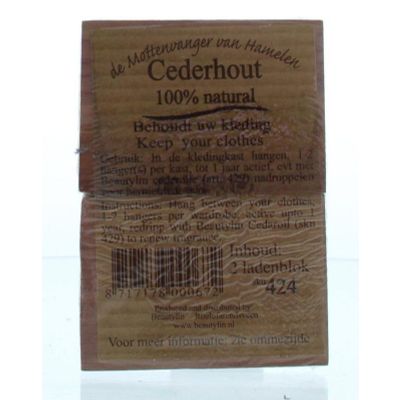 Foto van Beautylin Cederhout ladenblok 100% natuurlijk