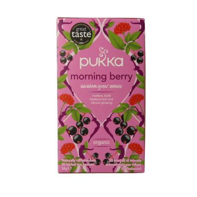 Pukka Morning berry bio 20 zakjes - Thee