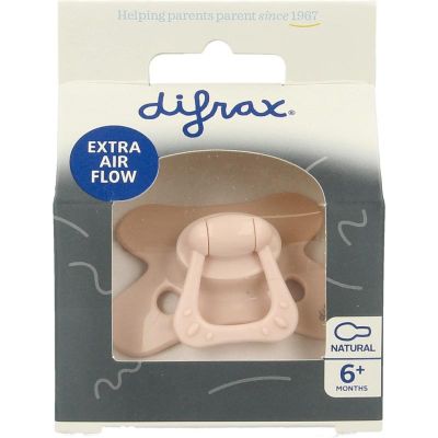 Difrax Fopspeen natural 6+ maanden uni 1 stuks - Babyflessen en benodigdheden