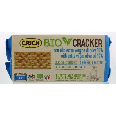 Crich Crackers olijfolie blauw Crich Crackers olijfolie blauw 250 gram - Crackers