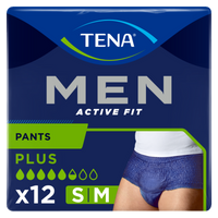 Tena Men active fit pants+ small/medium