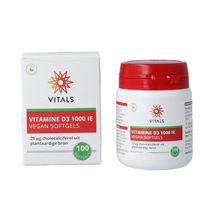 Foto van Vitals Vitamine D3 1000IE vegan