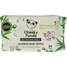 Foto van The Cheeky Panda bamboo bioafbreekb babydoekjes