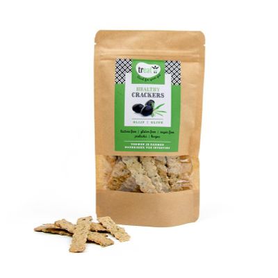 Treat Crackers olijf glutenvrij 80 gram - Voeding