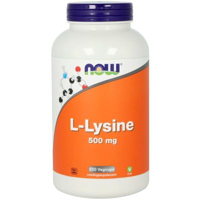 NOW L-Lysine 500mg 250 Vegetarische capsules - Aminozuren