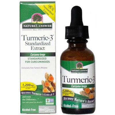 Natures Answer Turmeric-3 Curcuma extract 1:1 alcvrij 15.000 mg