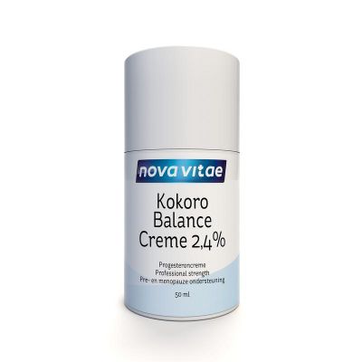 Foto van Nova Vitae Kokoro progest balans cream 2.4%