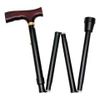 Afbeelding van Able 2 Wandelstok comfort opvouw zwart links