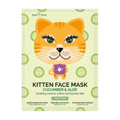 Foto van Montagne Kitten sheet face mask cucumber & aloe