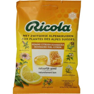 Ricola Honey lemon echinacea Ricola Honey lemon echinacea 75 gram - Snoep en chocola