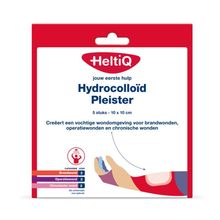 Heltiq Hydrocell pleisters 10 x 10cm Foto van Heltiq Hydrocell pleisters 10 x 10cm