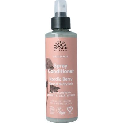 Foto van Urtekram Nordic berry spray conditioner normaal/droog haar