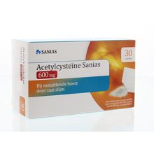 Foto van Sanias Acetylcysteine 600 mg sachets