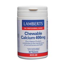 Foto van Lamberts Calcium 400mg kauwtabletten + Vit. D en Fos