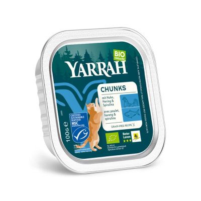 Yarrah Kat alucup kip vis eko Yarrah Kat alucup kip vis eko 100 gram - Dierenvoeding