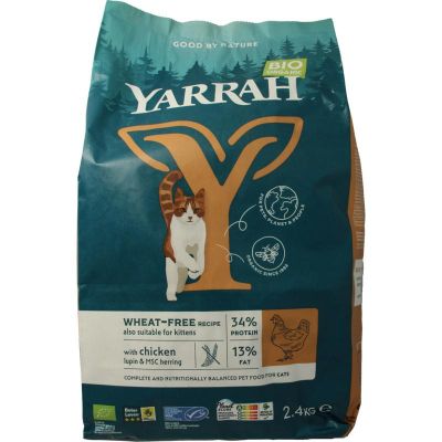 Yarrah Kattenvoer grainfree bio Yarrah Kattenvoer grainfree bio 2400 gram - Dierenvoeding