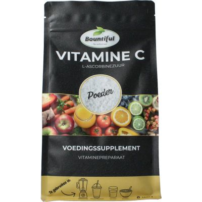 Bountiful Vitamine C poeder ascorbinezuur Bountiful Vitamine C poeder ascorbinezuur 1000 gram - Vitamine enkel