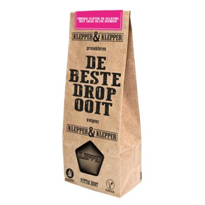 Klepper & Klepper De beste drop ooit pittig zout Klepper & Klepper De beste drop ooit pittig zout 200 gram - Snoep en chocola