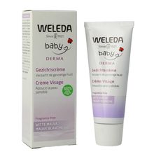 Foto van Weleda Baby witte malva sensitive gezichtscreme
