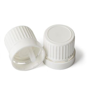 Druppeldop wit PE garantiesluiting 200 stuks - 