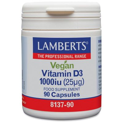 Foto van Lamberts Vitamine D3 1000IE 25 mcg vegan