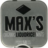 Max Mints Liquorice blikje vierkant bio